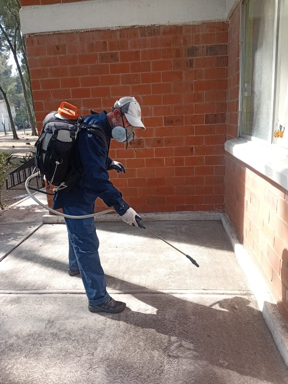 Fumigación de áreas exteriores